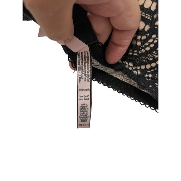 Victoria’s Secret Lined Demi Dream Angels Lace Bra Size 32DD - Picture 5 of 5